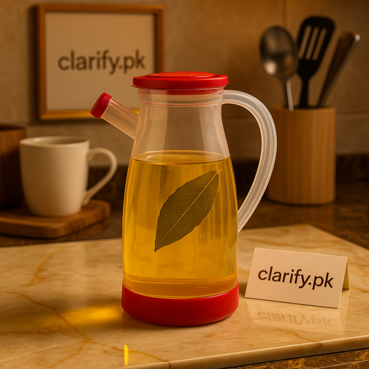Plastic Oil Jug 1000ml – Leak-Proof Measuring Dispenser
