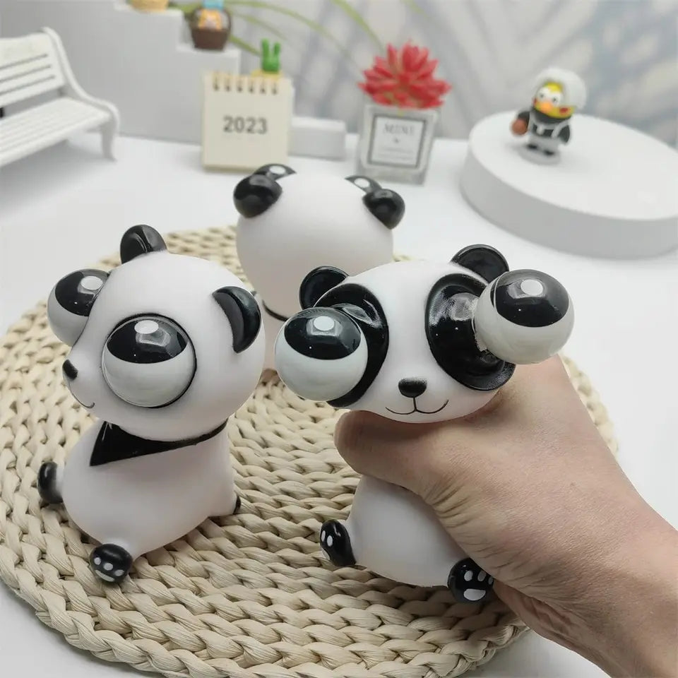 Funny Squeeze Panda Toy – Eyeball Burst Stress Reliever
