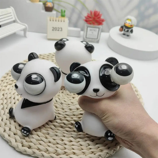 Funny Squeeze Panda Toy – Eyeball Burst Stress Reliever