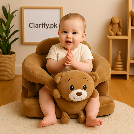 Brown Teddy Bear 360° Baby Support Sofa Seat