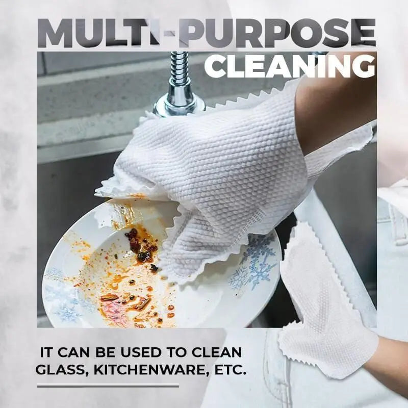 10pcs non-woven dust cleaning gloves by Clarify.pk used for multi-purpose cleaning of dishes and kitchenware