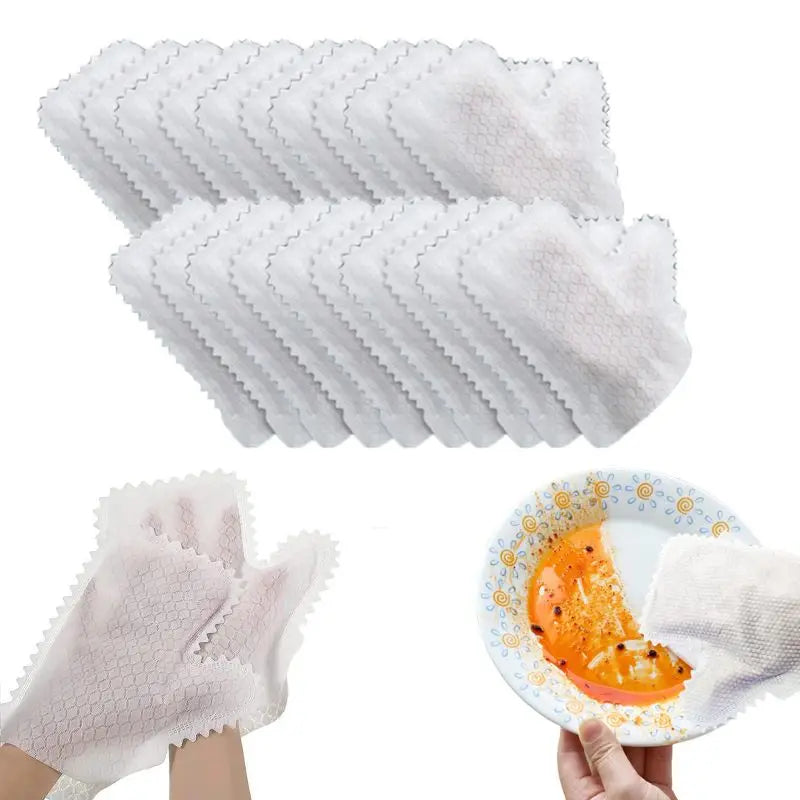 Clarify.pk 10pcs non-woven dust cleaning gloves for effective dust removal and cleaning tasks