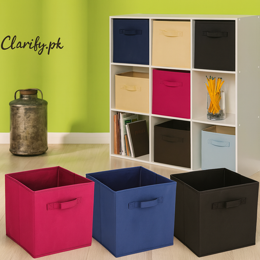 Multi-Purpose Cube Storage Box – Foldable Organizer (each)