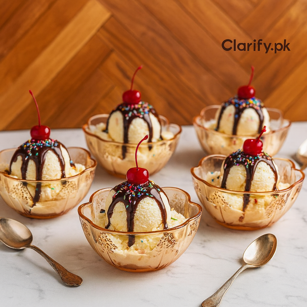 Ice Glass Bowl 6 Pcs Set – Elegant Dessert & Serving Bowls