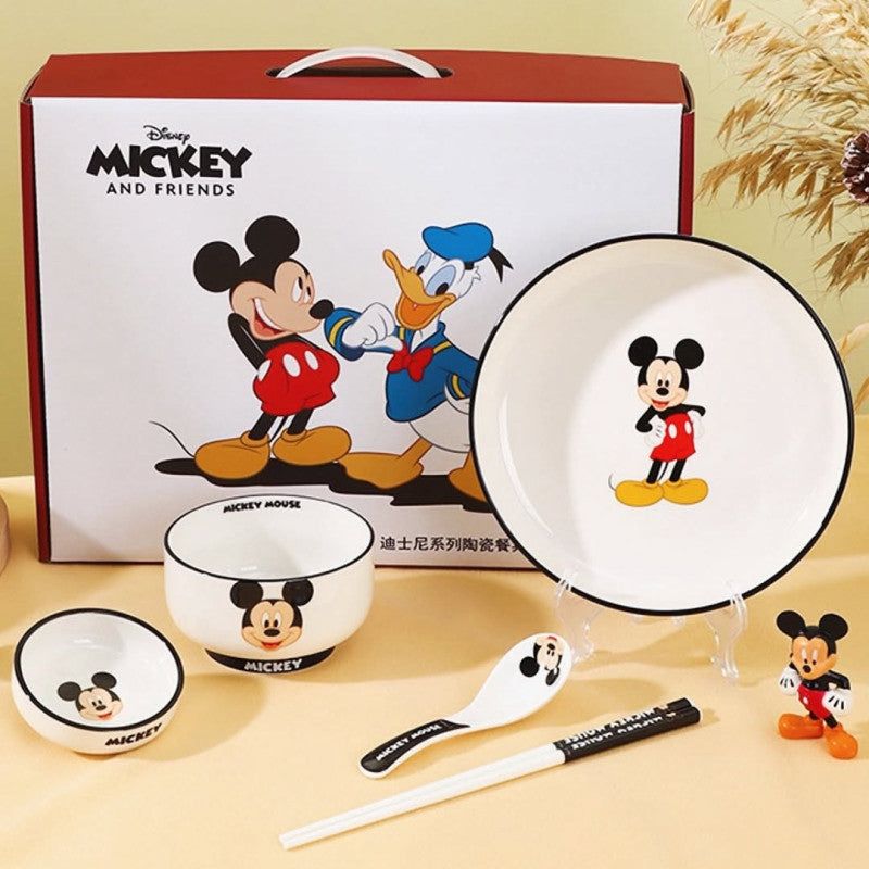Premium Mickey Mouse 6-Piece Kids Meal Set – Gift Box Included