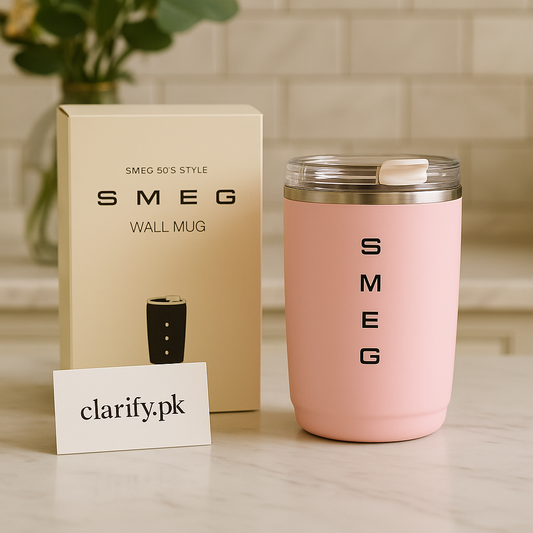 Pink SMEG Insulated Mug – Luxury Travel Cup
