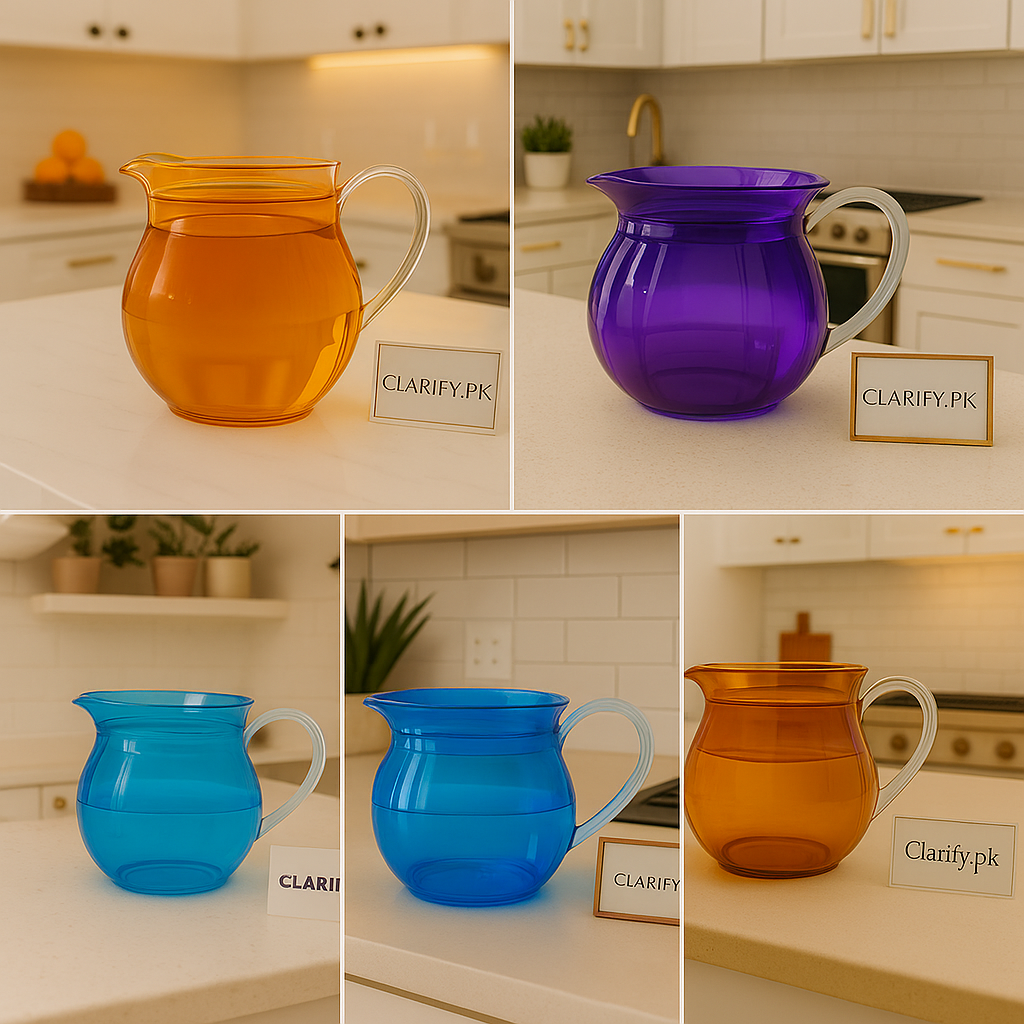 Acrylic Drink Pitcher with Lid – Stylish Durable Water Jug