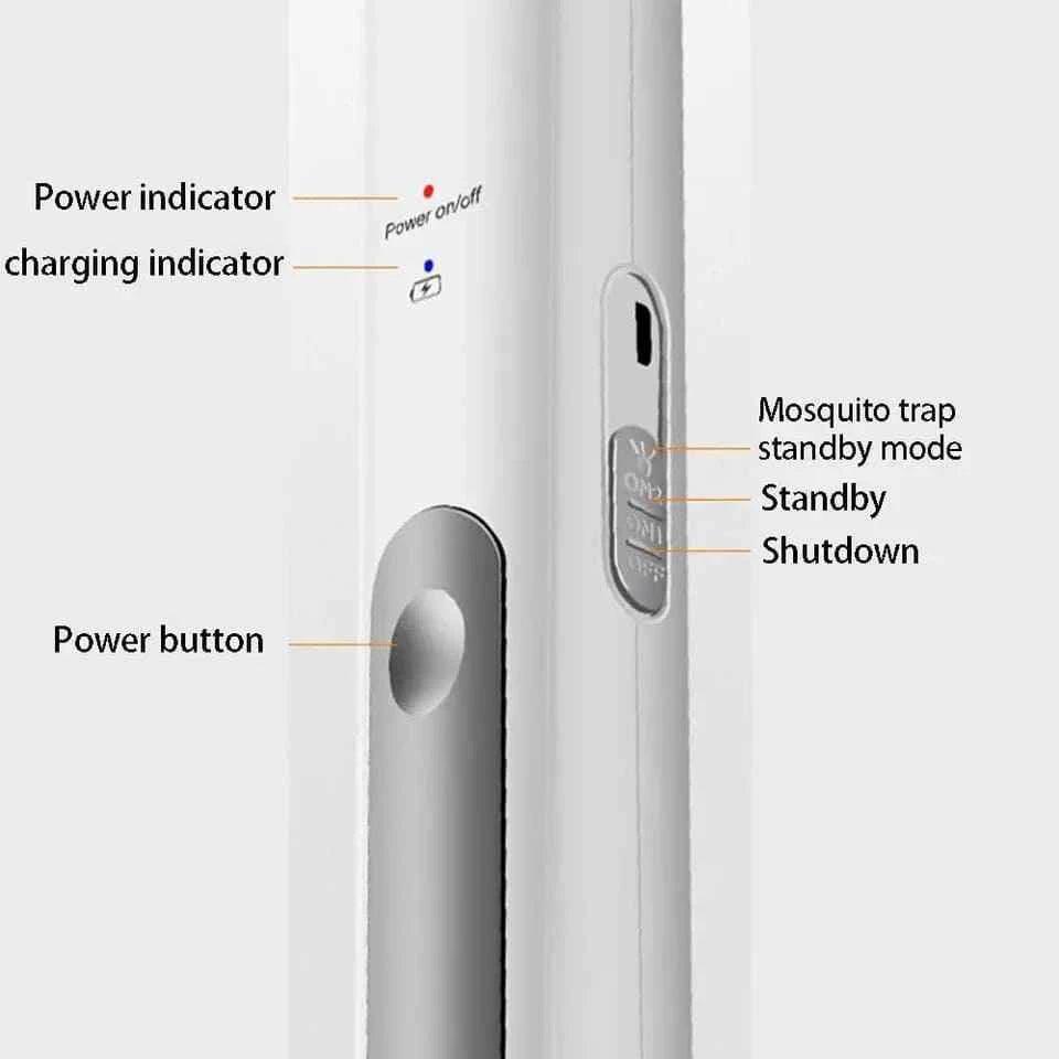 2 in 1 Electric Rechargeable Mosquito Killer Racket Lamp.