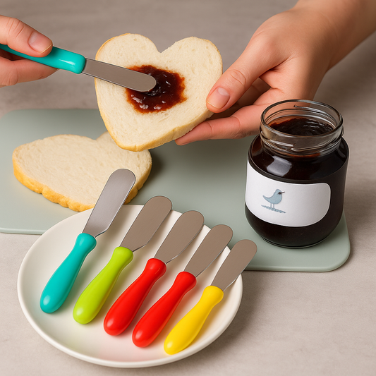 6pcs Stainless Steel Butter Knife Set – Smooth Spreaders