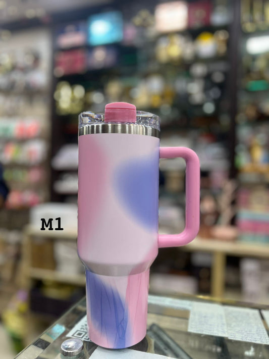 Premium Pink & Blue Gradient Cloud 40oz Tumbler – 1200ml