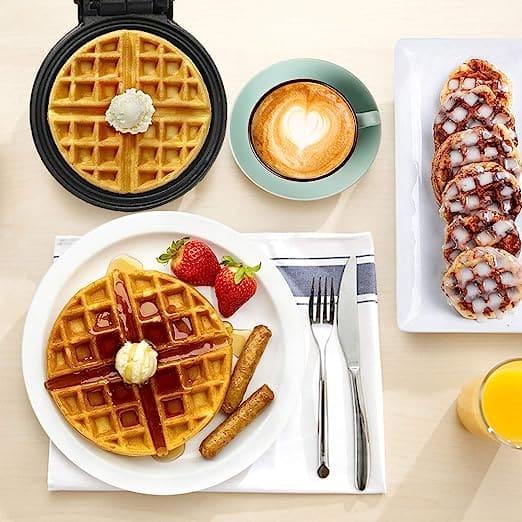 Mini Waffle Maker - Compact and Easy-to-Use for Quick Breakfasts