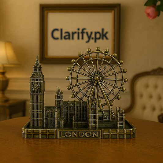 Metal Tower Statue – London Themed Bronze Building Model