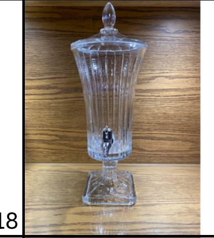 Premium 2L Crystal Beverage Dispenser with Tap – Ribbed Pattern