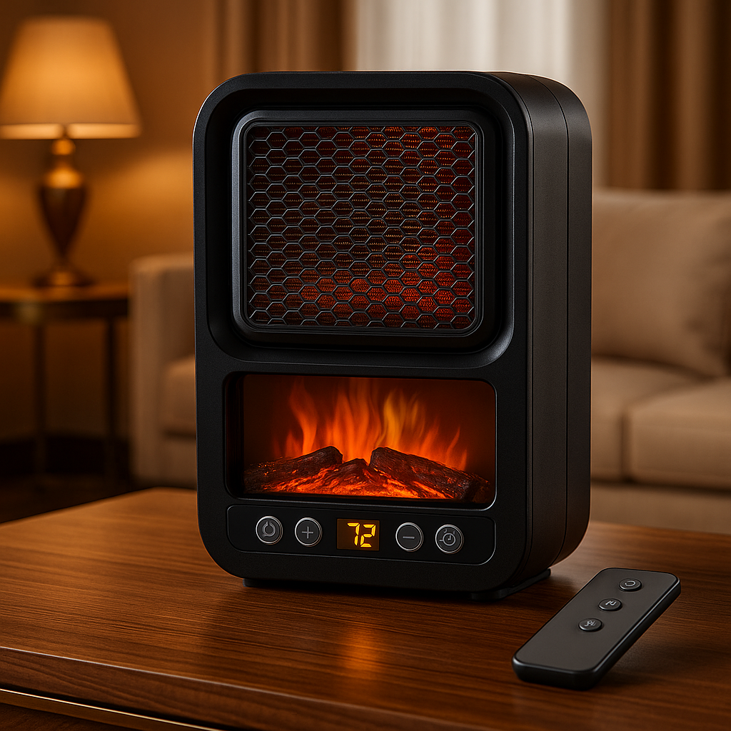 Electric Portable Fan Heater – 800W Compact Warm Air