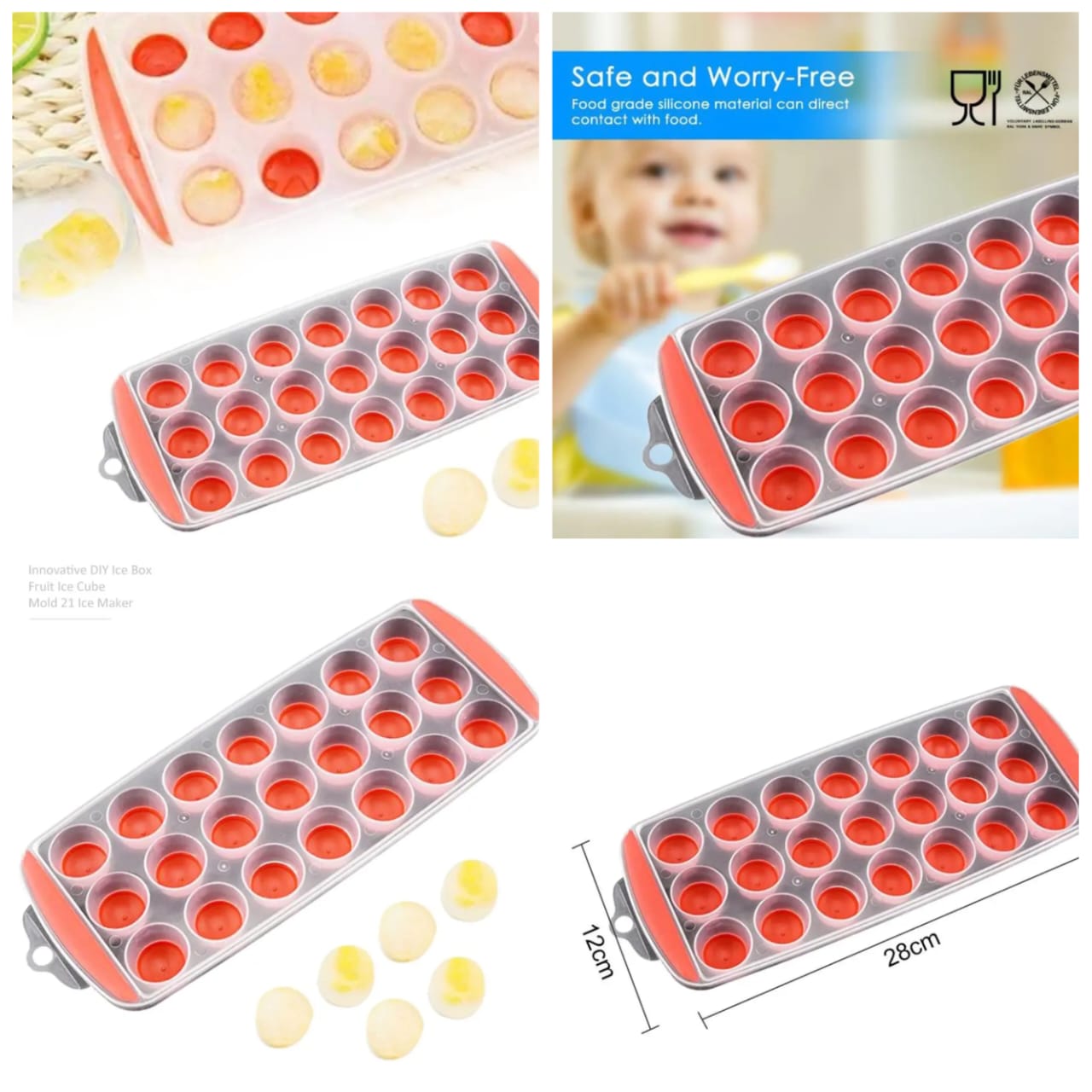 Pop Up Ice Cube Tray – Easy Release Ice Maker