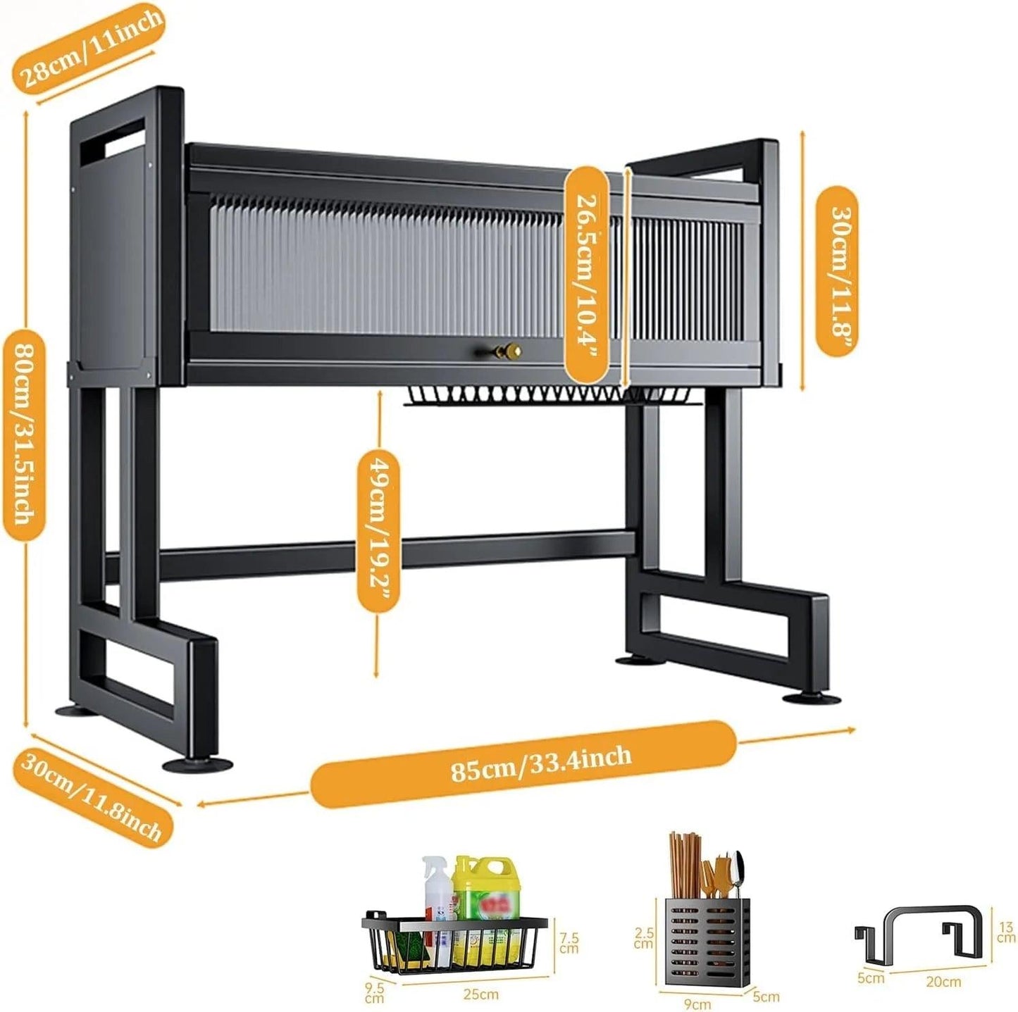 Over The Sink Rack for Kitchen Organization and Storage - Clarify.pk