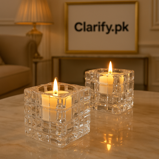 Mini Square Crystal Candle – Decorative Scented Candle