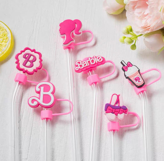 Stanley Tumbler Straw Stopper – Barbie Style Cup Accessory (Random Design) (Each)