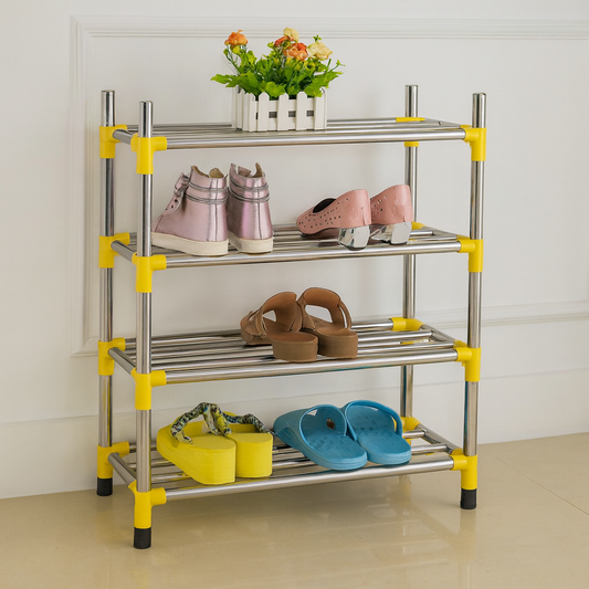 Premum Quality 4-Layer Shoe Rack – Space-Saving Storage Shelf