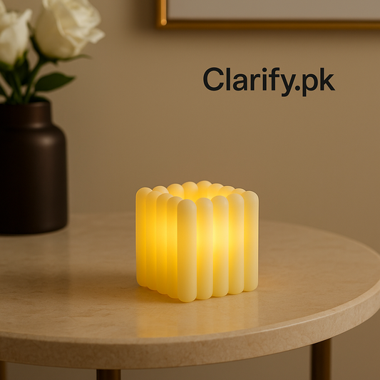 LED Cube Candle – Modern Glow