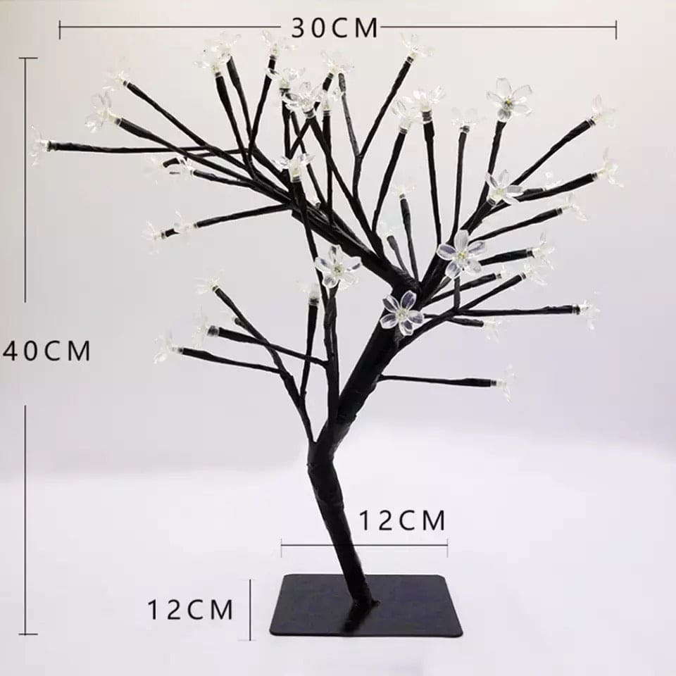 Clarify.pk 24 LED night light table lamp shaped like a decorative tree with clear flower lights