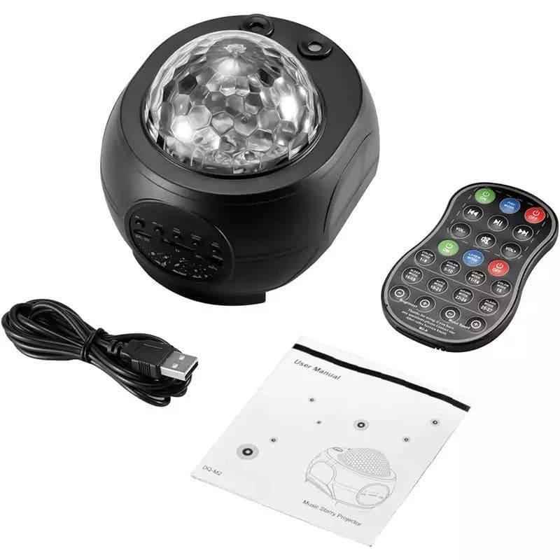 Galaxy Projector Star Light Speaker With Remote Control.