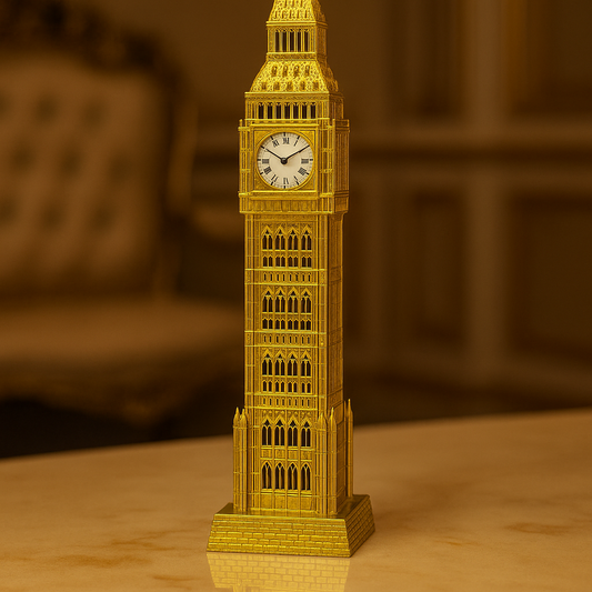 Metal Golden Big Ben Tower – Premium Decorative Showpiece