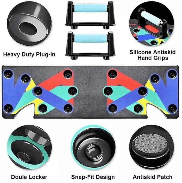 9-in-1 Push Up Rack System for Men and Women.