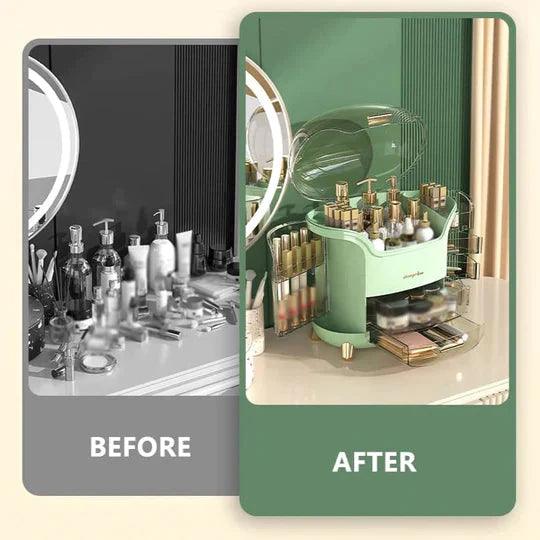 Luxury Cosmetic Organizer for Elegant Desktop Storage Solutions