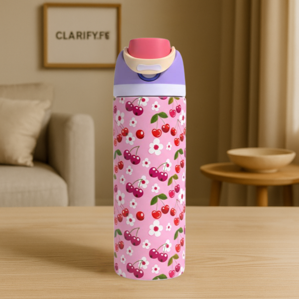 Premium Cherry Blossom 32oz Owala Bottle – Elegant Water Bottle (950ml)