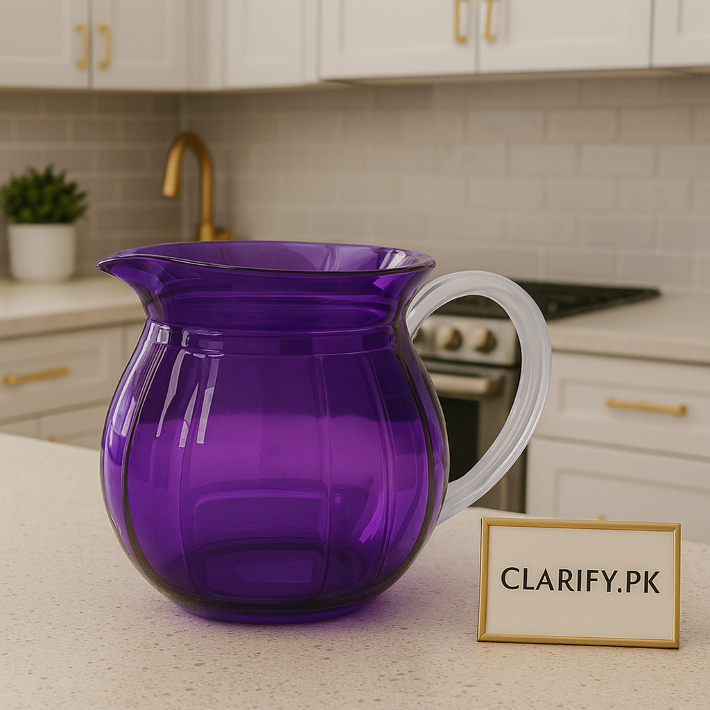 Acrylic Drink Pitcher with Lid – Stylish Durable Water Jug