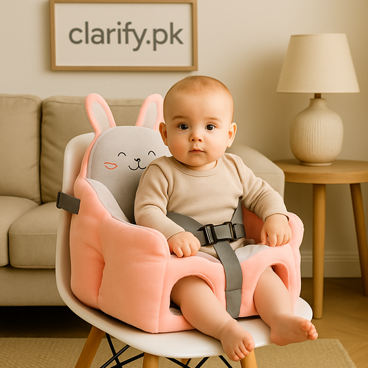 Premium Baby Support Seat – Pink Bunny