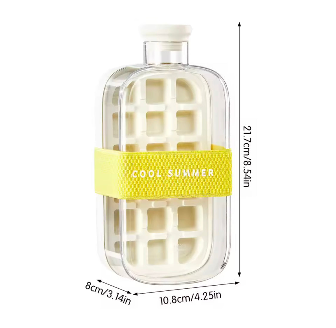 Silicone Ice Cube Tray with Straw - Leakproof