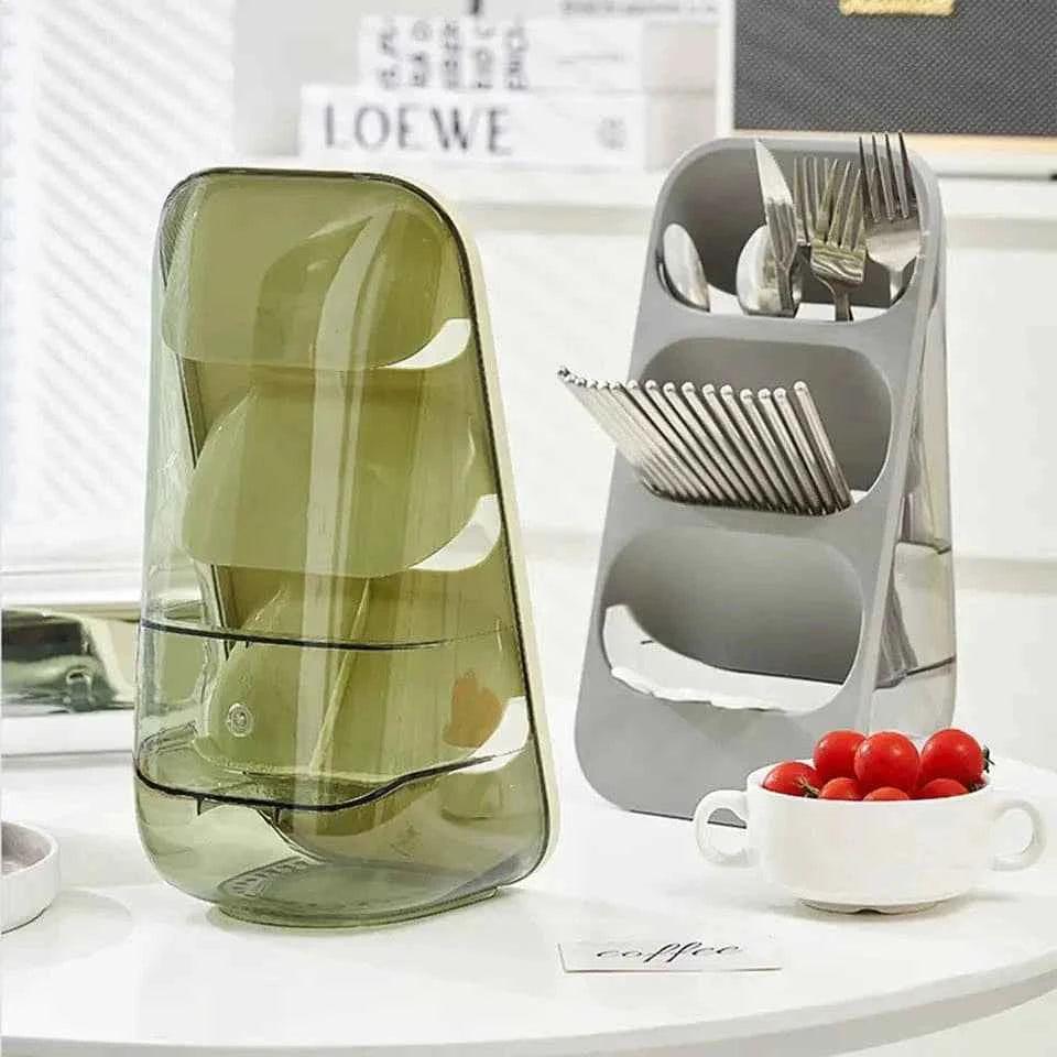 3 Layer Cutlery Stand Organizer.