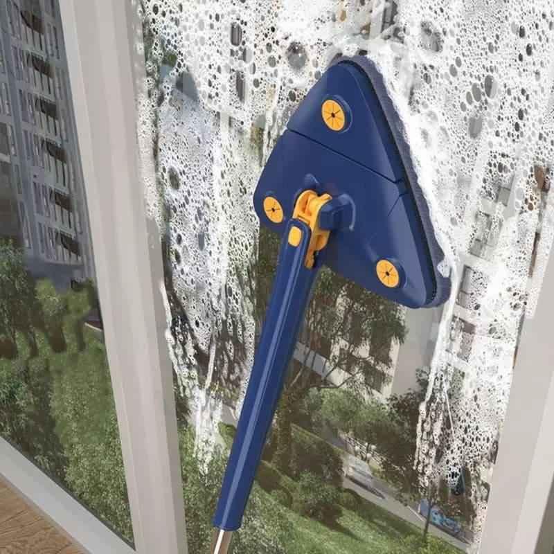 360° Rotating Triangle Mop with Extendable Handle.