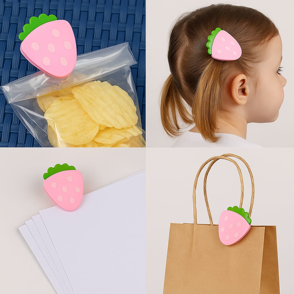 Strawberry Multi-Use Clips – 8 Pcs Set