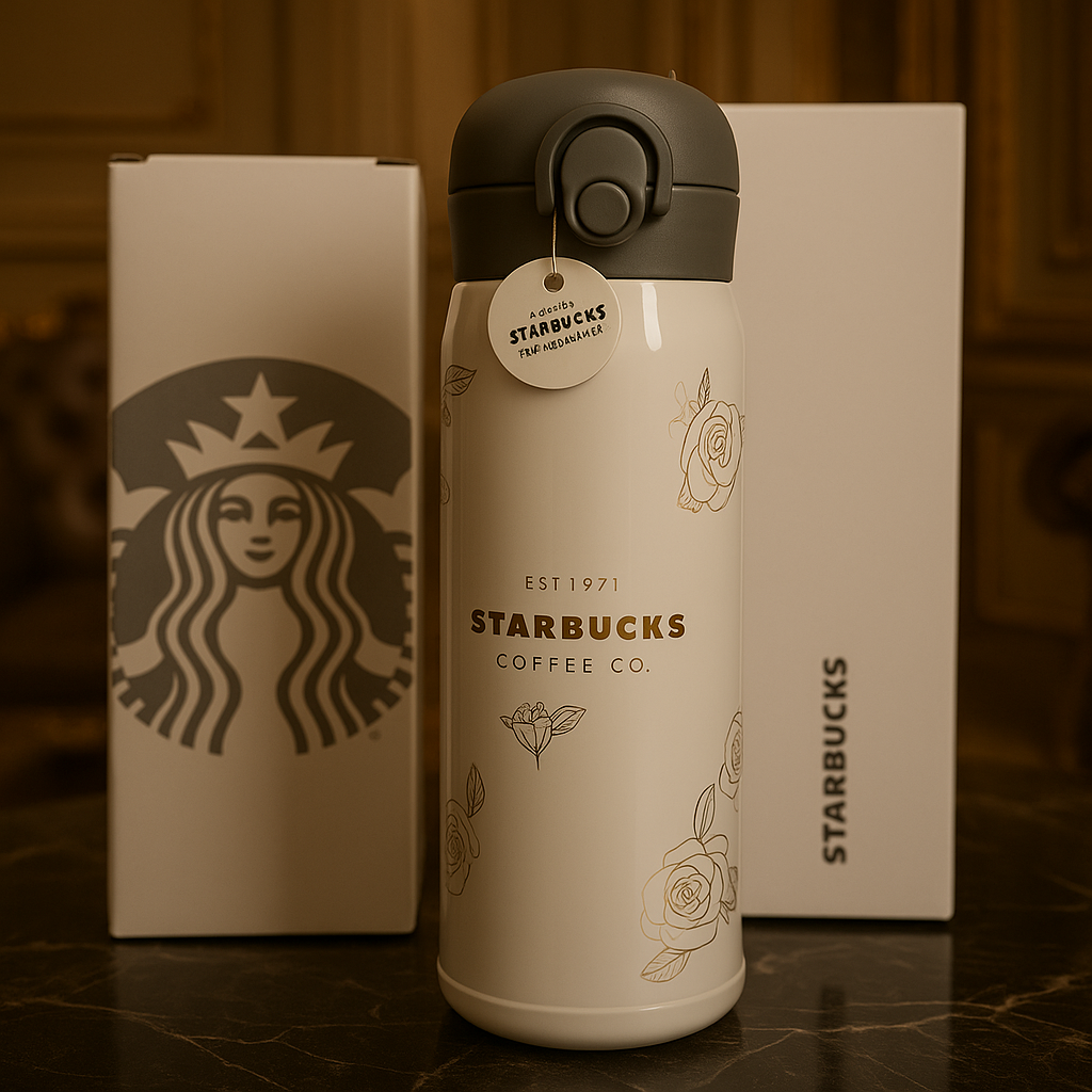 Starbucks Floral Stainless Steel Bottle - Premium Edition