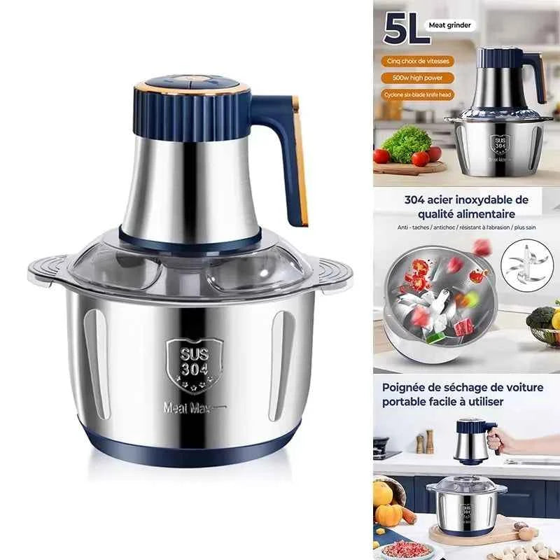 Clarify.pk 3 liter electric meat grinder with stainless steel bowl and user-friendly design