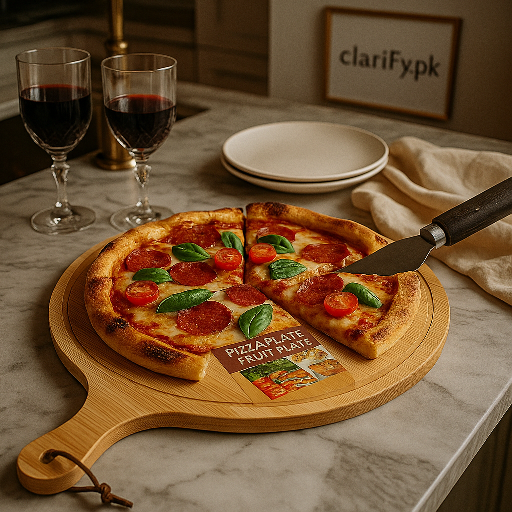 Premium Wooden Pizza Serving Tray