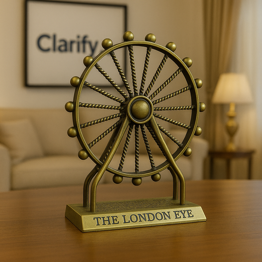 Metal London Eye Showpiece – Premium Home & Office Decorative Ornament