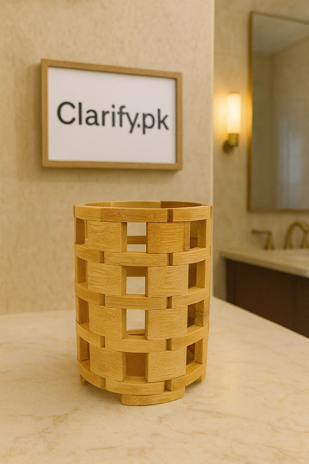 Premium Bamboo Cutlery Holder