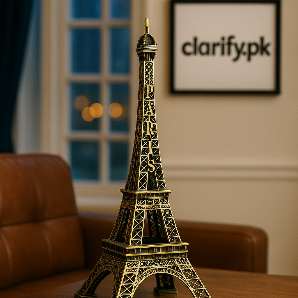 Metal Eiffel Tower Showpiece – Paris Decoration