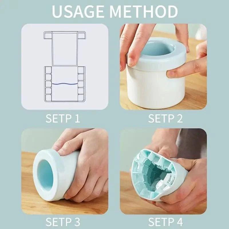 Mini Silicone Ice Bucket - Compact & Versatile Ice Holder for Parties and Picnics