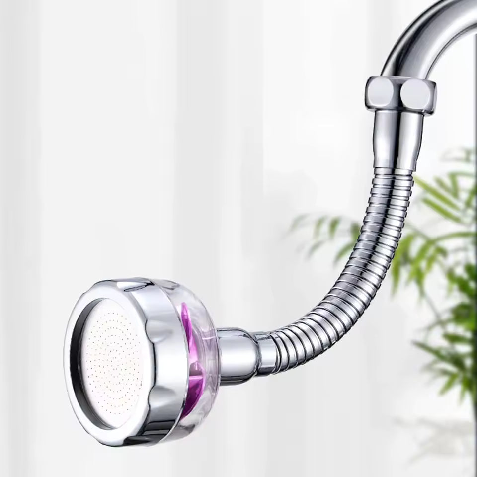 Clarify.pk 360 degree rotating kitchen faucet nozzle aerator with flexible metal hose for sink