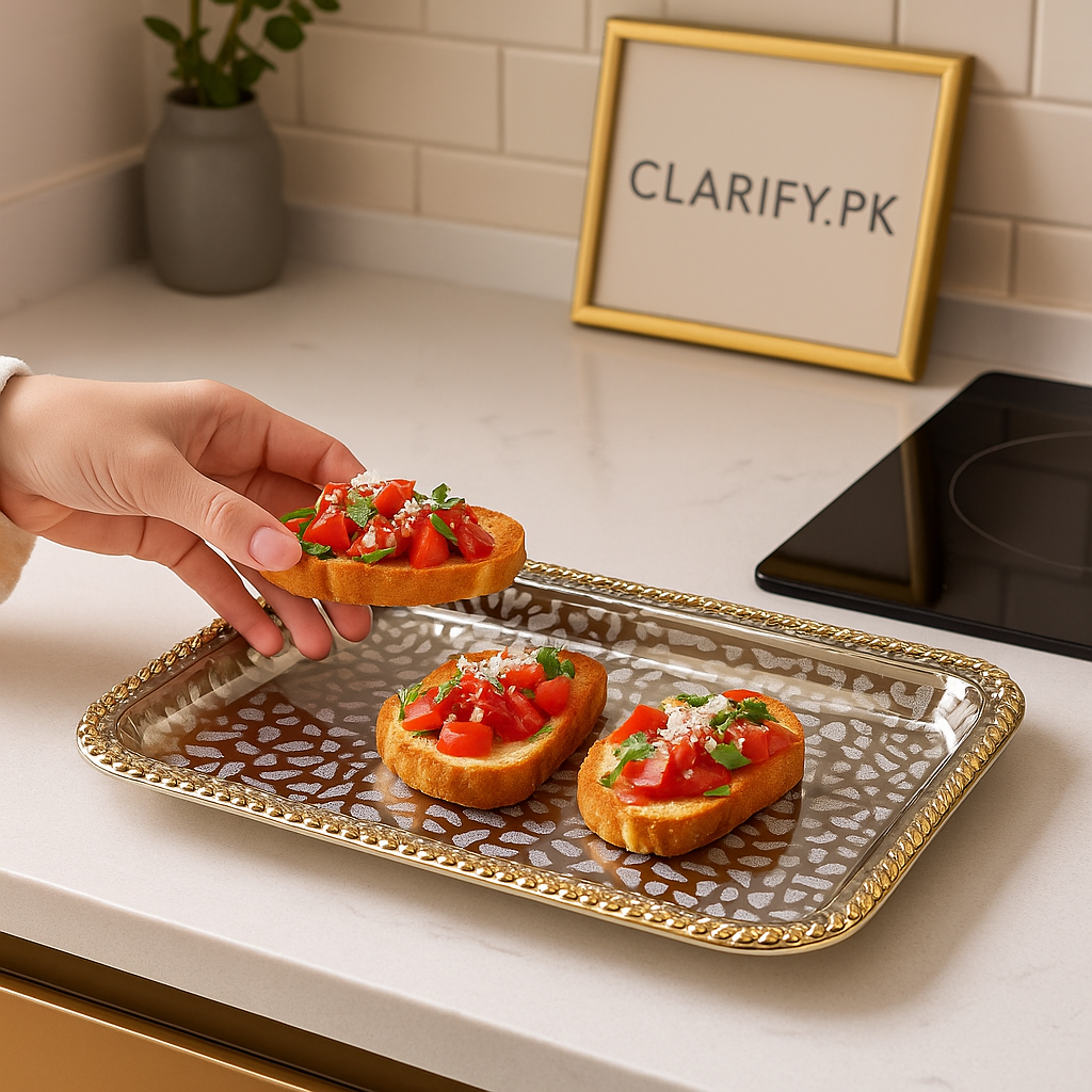 Stainless Steel Dish Tray – Rust-Resistant Serving Platter