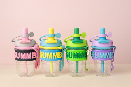 Plastic Sipper Water Bottle – 500ml (Random Color)