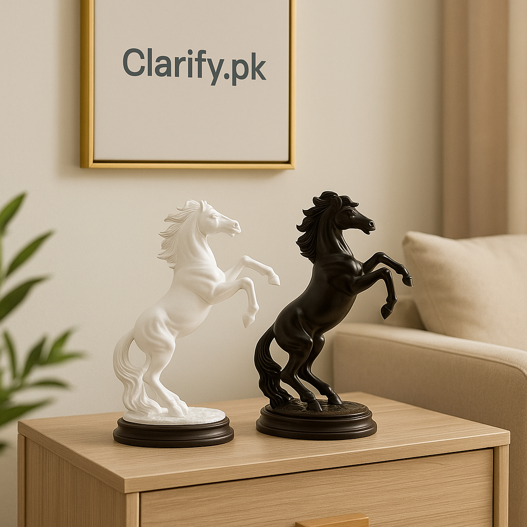 Classic Rearing Horse Showpiece – Elegant Home Décor (small)