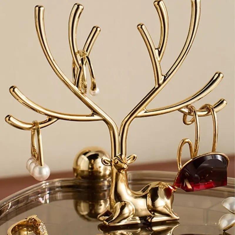 3 Layer Acrylic Deer Jewelry Organizer for Elegant Storage Solutions - Clarify.pk