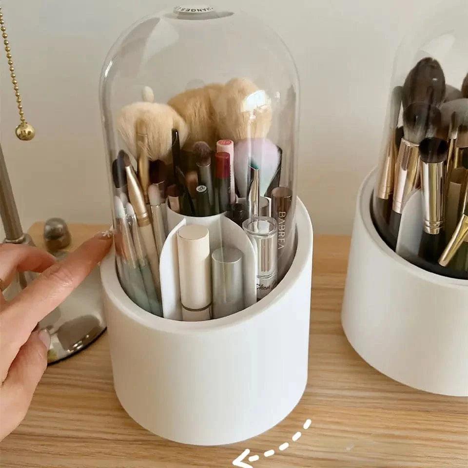 360° Rotatable Makeup Brush Holder for Easy Access and Storage - Clarify.pk