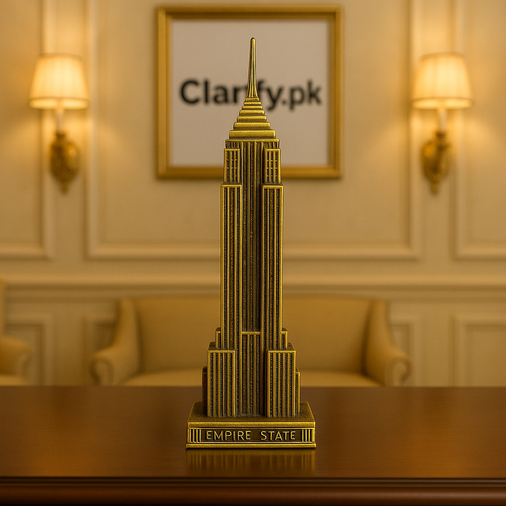 Metal Empire State Tower Showpiece – Premium Home Décor